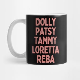 Country Legends  / Retro Style Country Music Fan Gift Mug